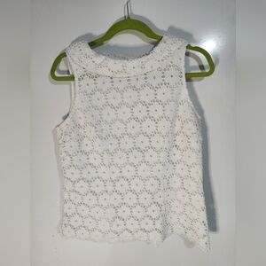 Talbots Embroidery Lace Top, Size 6
